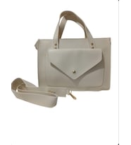 AL ZE DESIGN MİSS LUXE EL VE OMUZ ÇANTASI (Krem)