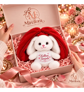 Mirellora Tatlı Tavşan – Fermuarlı Kişiselleştirilebilir Peluş