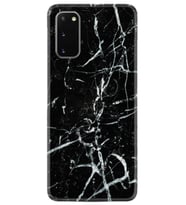 Samsung A02S A03S A10 A12 A13 A21S A22 Kılıf Desenli Silikon Black Marble 3 1382