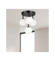 Pregarten Camlı Plafonyer Avize RA-AVZ- 3549-67-81 (Siyah)