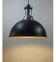 RİOLİGHT RETRO TEKLİ METAL SARKIT AVİZE ÇAP: 40CM (Siyah)