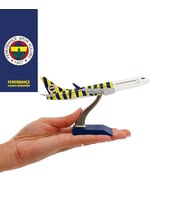 Zekupp Boeing 737-800 1/250 Ölçek Fenerbahçe Lisanslı Çubuklu Tasarım Maket Uçak  (UCK0199)