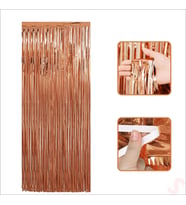 Kapı, Duvar ve Arka Fon Saçaklı Perde 1mt x 2mt - Rose Gold (STD)