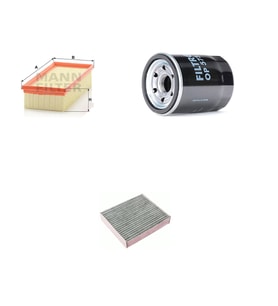 Filtre Bakım Seti Smart FourFour 1.0 2004-2007 Benzinli Hava + Yağ f. + Polen Filtre Sardes