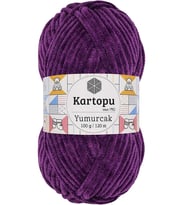 Yumurcak Kadife El Örgü İpi Açık Mor K719