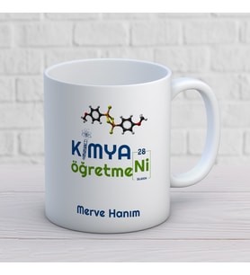 Kişiye Özel Meslek Kimya Öğretmeni Hediyelik Kupa Bardak