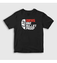 Presmono Unisex Çocuk Siyah Bulletproof Film V For Vendetta T-Shirt 255512tt