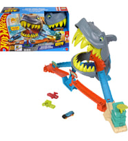 Hot Wheels Köpek Balığını Yendiğiniz Veya Ona Yem Olduğunuz Hot Wheels City Oyuncak Araba Ve Pist Se (Çok Renkli)
