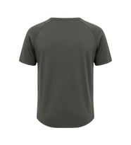 Ghassy Co. Erkek Reglan Oval Kesim %100 Pamuk Yumuşak Dokulu Bisiklet Yaka T-shirt (Haki)