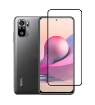 Xiaomi Redmi Note 10 Kenarları Kırılmaya Dayanıklı Ekran Koruyucu (Siyah)