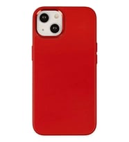 iPhone 14 Plus Kılıf Asya Deri Silikon - Kırmızı