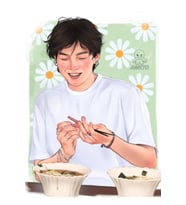 Papatya Yoongi! Tablo Ahşap Poster Dekoratif Kod3540