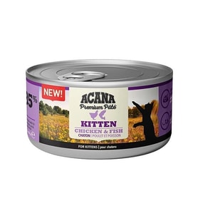 Acana Premium Pate Tavuklu ve Balıklı Yavru Konserve Kedi Maması 85 Gr