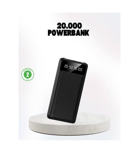 Çoklu Güvenlik Korumalı 20.000 mAh Powerbank Fener Özellikli