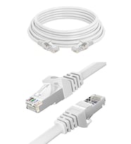 Ethernet Kablosu Cat6 25 Metre Yüksek Hız 1000Mbps 250MHz Korumalı Beyaz LAN Uzun Network Kablosu (Açık Gri)