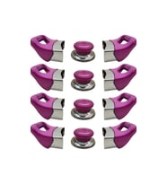 Tencere Tava Sahan Kulp ve Kapak Kulpu Fuşya Pembe 4 Set