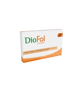 DioFol L-Methylfolat - Vitamin D3 İçeren Takviye Edici Gıda 60 Tablet