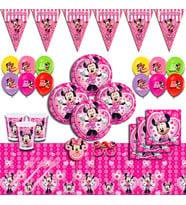 minniemouse doğum günü parti seti 24 kişilik