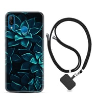 Huawei P20 Lite Mate 10 20 Lite Pro P40 Lite KılıfBoyun Askılı Silikon Mistik Çiçekler 1650