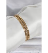 316L Çelik Gold Renk 3'lü Kadın Bileklik TJ-BB8384