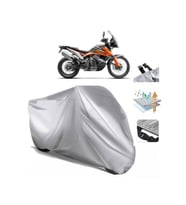 Ktm 790 Adventure  Arka Çanta (bağlantı Tokalı) Uyumlu SolarBlock Prime Motosiklet Brandası Örtüsü (Siyah)