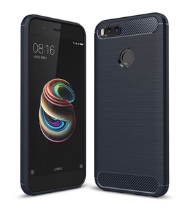 Xiaomi Mi 5x Dark Ultra Koruma Karbon Fiber Doku Silikon Kılıf-(5775) - GLST6564-1078