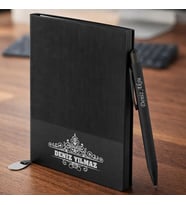 BK Gift Kişiye Özel İsimli Defter Kalem Seti -10, Hediye Kutulu Premium Not Defteri Seti, Kurumsal Promosyon Seti