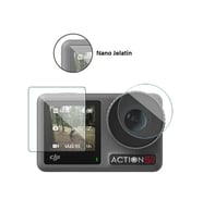 DJI Osmo Action 5 Pro Uyumlu Şeffaf Ekran koruyucu Nano Jelatin