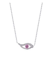 EMILIANO JEWELLERY SİLVER 925 AYAR ZİRKON TAŞLI GÖZ DESENLİ KOLYE
