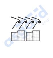 Roborock Saros 10- Saros 10R Uyumlu 4 Yan Fırça 2 Filtre PKT-iasgf0000882