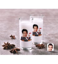 BK Gift Kişiye Özel Renkli Baskılı Godfather Baba Karikatürlü İkili Rakı Bardağı Seti-6 (Beyaz)
