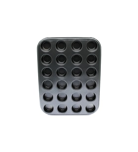 24 GÖZLÜ METAL - SİYAH MUFFIN KEK KALIBI (4767)