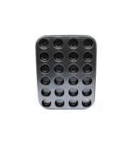 24 GÖZLÜ METAL - SİYAH MUFFIN KEK KALIBI (4767)
