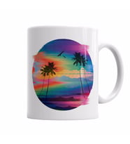 Summer Glitch  Kupa Bardak Porselen