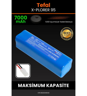 Tefal X-Plorer 95 7000mAh Robot Süpürge Bataryası - Koruma Katmanlı Batarya Teknolojisi