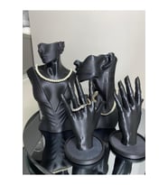 4lü Set Dekoratif Takı Organizer Manken Standı Makyaj Mücevher Kolye Tasarım Sergi Yüzük 21 CM DLC3D