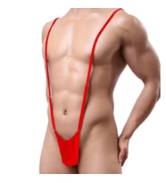 Fantezi Lastikli Kırmızı Erkek String – Tanga