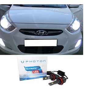 Hyundai Accent Blue Led Xenon Uzun Kısa Far Ampulü H4 Ultimate 9500 Lumens Yeni Seri Beyaz