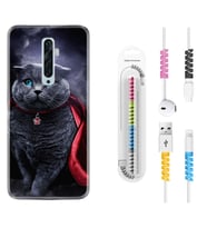 Oppo Reno 2Z 4 Lite 4 Pro 5 6 7 A31 Kılıf Kablo Koruma Spiral Silikon Super Cat 1666