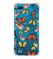 PrintiFy Oppo A5S Uyumlu Water Color 2 Baskılı Şeffaf Köşe Korumalı Antişok Kılıf