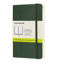 Moleskine Yumuşak Kapak Defter Mersin Yeşili (Çizgisiz - 13x21)