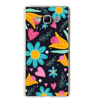 PrintiFy Samsung Galaxy A7 ile Uyumlu 1mm Slim Fit Retro Colors 1 Baskılı Şeffaf  Kılıf