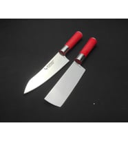 Red Craft Nakiri S¸ef Bıc¸agˆı - Red Craft Eğri Santoku Şef Bıçağı