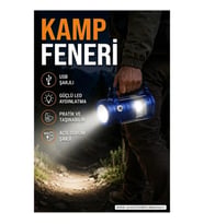 USB Şarjlı Kamp Feneri Taşınabilir LED Aydınlatma ve Acil Durum Şarj Özellikli