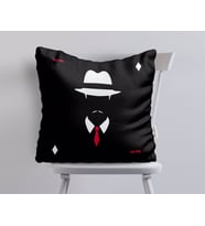 BK Gift Kişiye Özel Godfather Baba Tasarımlı Beyaz Yastık-13