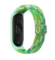 Lexroo Xiaomi Mi Band 6 KRD-49 Örgü Kordon - Colorful Green