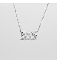 Gümüş  Melek Sayısı 555 Kolye