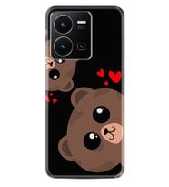 Vivo Y35 Kılıf Silikon Desen Özel Seri Love Animals 1780
