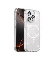Apple iPhone 15 Pro Max Kılıf M-safe Şarj Özellikli Şeffaf Sağlam Simli Maris Ka