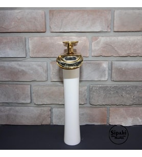Sipahi Marble  Altın Beyaz Uzun Şelale Batarya